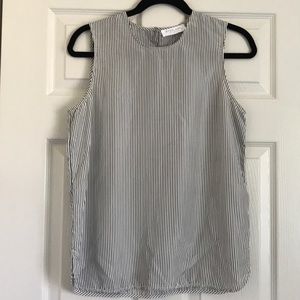 Everlane striped silk blouse